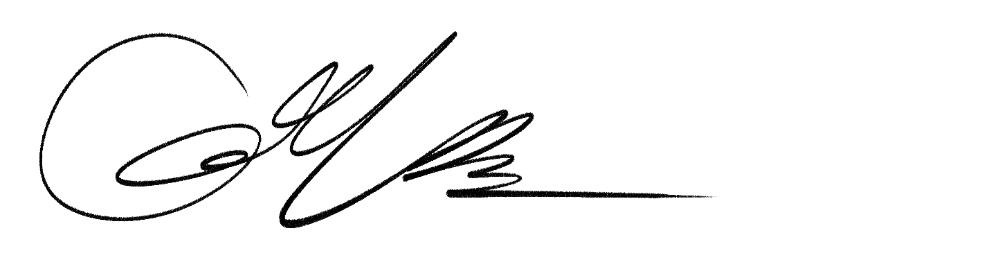 a simple handwritten signature, matching the one on the postcard above.